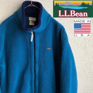 エルエルビーン(L.L.Bean)の90s USA製　L.L.BEAN フリース　ブルゾン　ジャケット　キッズ　L(その他)