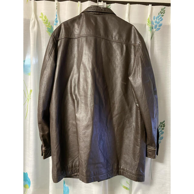 Yohji Yamamoto(ヨウジヤマモト)のヨウジヤマモト  レザーボタンジャケットコート メンズのジャケット/アウター(レザージャケット)の商品写真