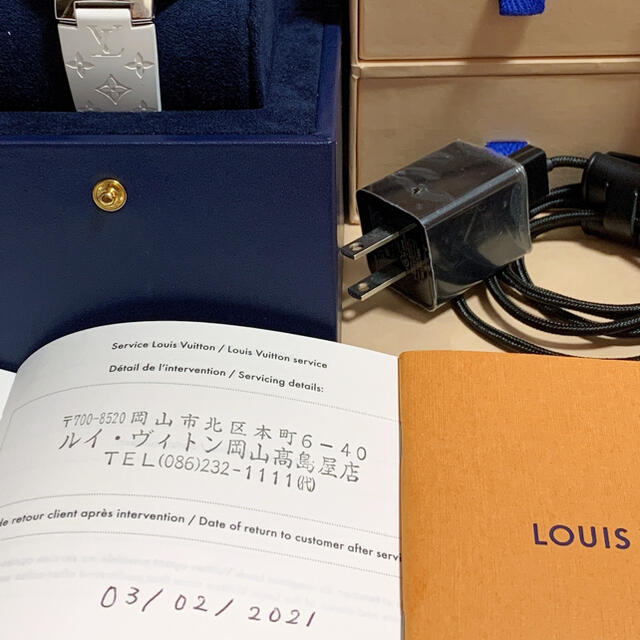 LOUIS VUITTON(ルイヴィトン)のかお様専用　新品バッテリーに交換済 ルイヴィトン タンブールホライゾン時計 メンズの時計(腕時計(デジタル))の商品写真