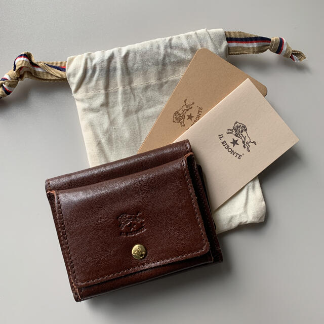【新品】イルビゾンテ 三つ折り財布 コンパクトウォレット マロン ダークブラウン
