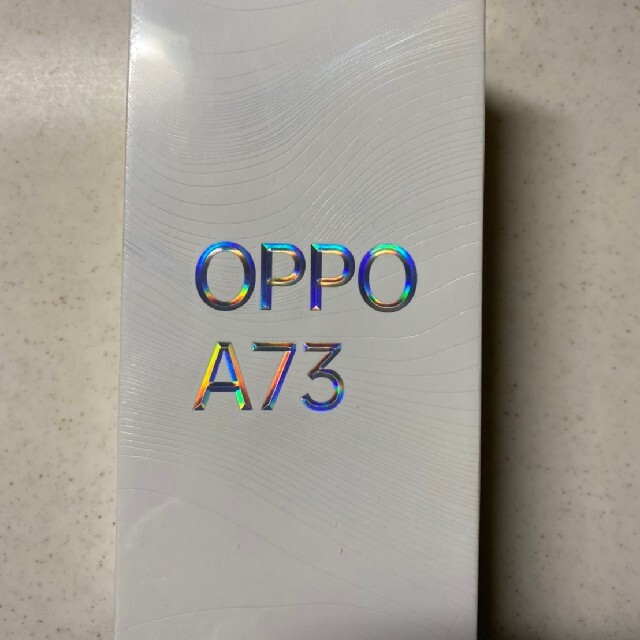 【新品未開封】OPPO A73　ネービーブルースマートフォン/携帯電話