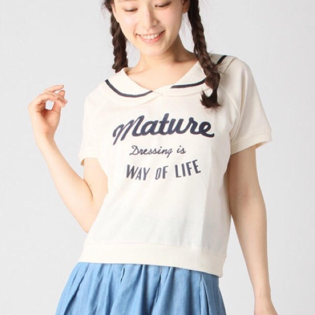 OLIVEdesOLIVE(オリーブデオリーブ)のセーラーカラースウェット レディースのトップス(Tシャツ(半袖/袖なし))の商品写真
