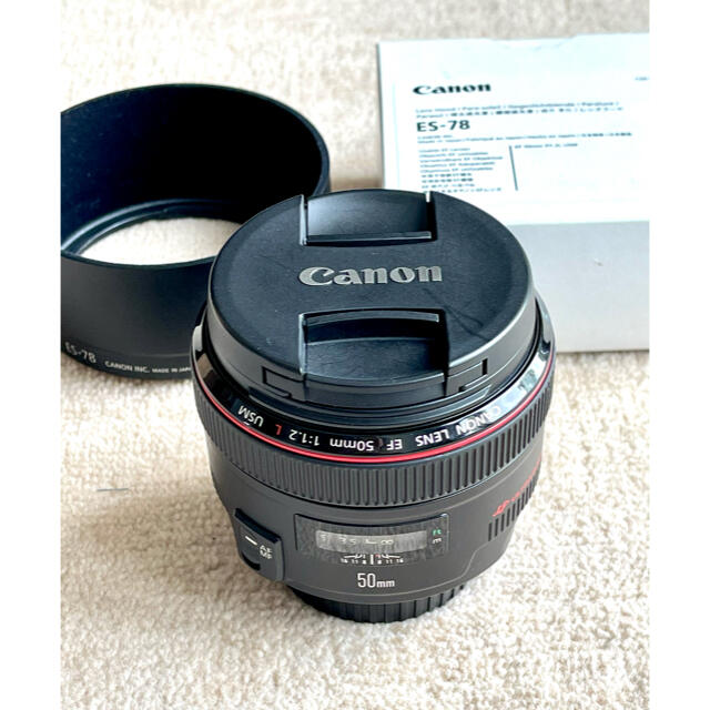 【美品】Canon EF50F1.2L USM フード付き