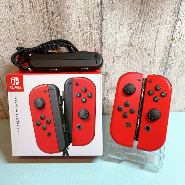 Nintendo Switch - 美品 人気カラー 廃盤レッドSwitch 左右セット 