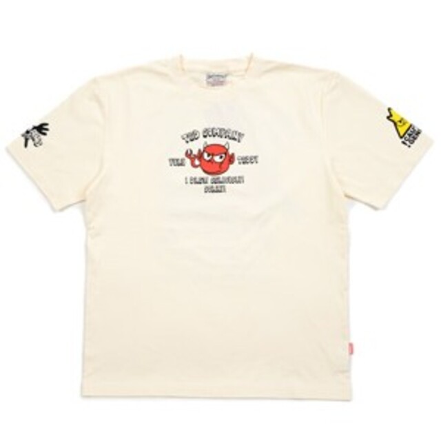 TEDMAN(テッドマン)のﾃｯﾄﾞﾏﾝ/Tｼｬﾂ/ﾎﾜｲﾄ/tdss-526/ｴﾌ商会/ｶﾐﾅﾘﾓｰﾀｰｽ メンズのトップス(Tシャツ/カットソー(半袖/袖なし))の商品写真