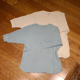 ユニクロ(UNIQLO)のUNIQLO ユニクロ ワッフル Tシャツ 150 (Tシャツ/カットソー)
