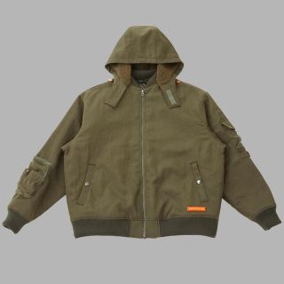 ☆AOOS HOODED BOMBER JACKET XL☆(ミリタリージャケット)