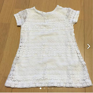 ザラキッズ(ZARA KIDS)のZARAベビー白レースワンピース(ワンピース)