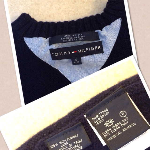 TOMMY HILFIGER(トミーヒルフィガー)の厚手セーター(ネイビー) レディースのトップス(ニット/セーター)の商品写真