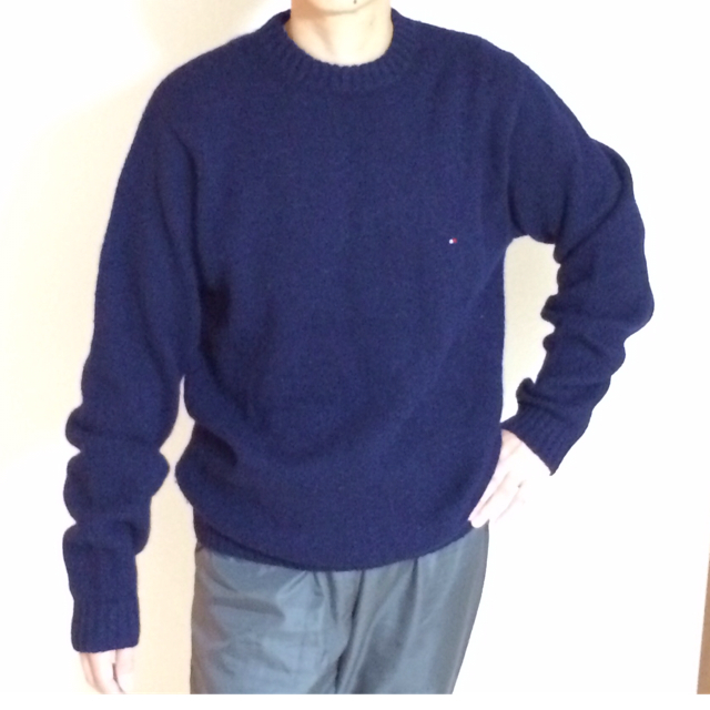 TOMMY HILFIGER(トミーヒルフィガー)の厚手セーター(ネイビー) レディースのトップス(ニット/セーター)の商品写真