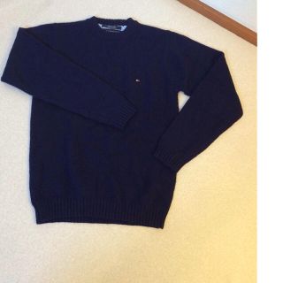 トミーヒルフィガー(TOMMY HILFIGER)の厚手セーター(ネイビー)(ニット/セーター)