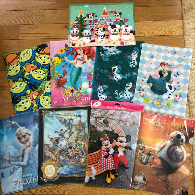 Disney(ディズニー)のディズニー　クリアファイルセット エンタメ/ホビーのおもちゃ/ぬいぐるみ(キャラクターグッズ)の商品写真