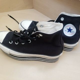 コンバース(CONVERSE)のJEANASIS×CONVERSE チャンキーヒール24.5　スニーカー(スニーカー)