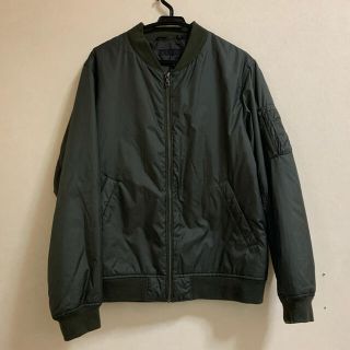 ユニクロ(UNIQLO)のma-1 ブルゾン　カーキ(ブルゾン)