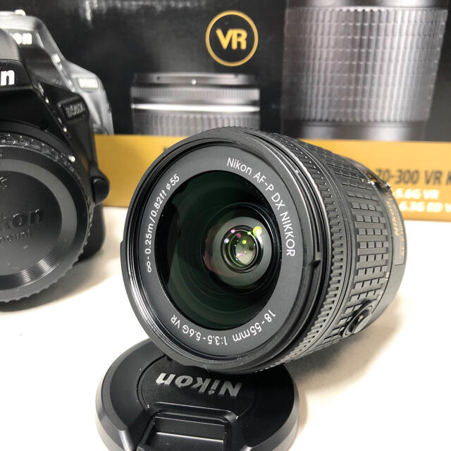 Nikon(ニコン)のNikon  D5600 AF-P 18-55 VR KIT 4407ショット スマホ/家電/カメラのカメラ(デジタル一眼)の商品写真