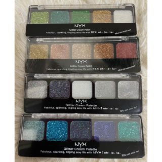 エヌワイエックス(NYX)のNYX【新品未使用】グリッタークリームパレット(アイシャドウ)