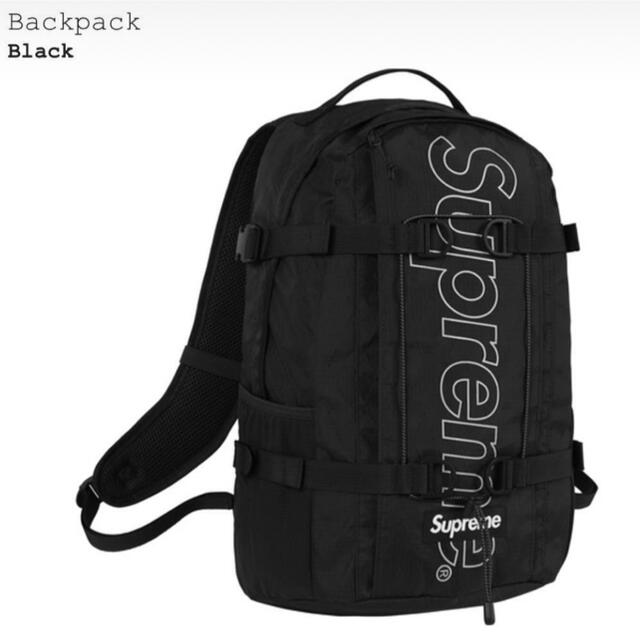 即日配送可能！supreme backpack 黒色 18fw