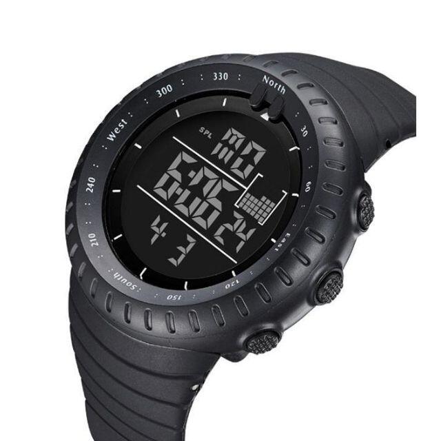 ■2020新入荷！■ダイバーズウォッチブラックフェイス　５０Ｍ防水 メンズの時計(腕時計(デジタル))の商品写真