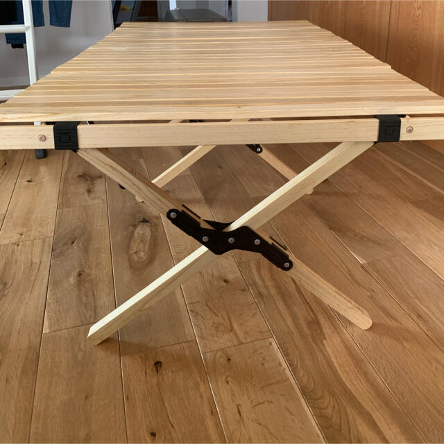 Snow Peak(スノーピーク)の【こうちゃん様専用】WOOD ROLL TOP TABLE ブラック L スポーツ/アウトドアのアウトドア(テーブル/チェア)の商品写真