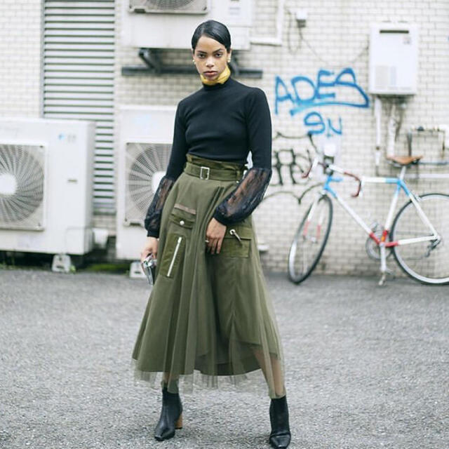 AMERI MILITARY ASYMMETRY SKIRT www.krzysztofbialy.com