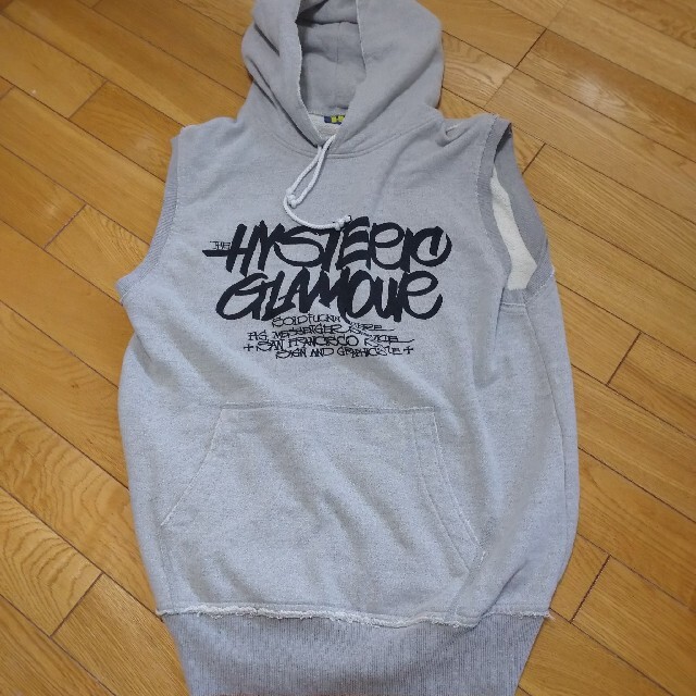 HYSTERIC GLAMOUR(ヒステリックグラマー)のヒステリックグラマー レディース フード ベスト トップス レディースのトップス(カットソー(半袖/袖なし))の商品写真