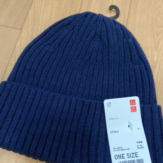 ユニクロ(UNIQLO)の新品★ニット帽★綿100%(ニット帽/ビーニー)