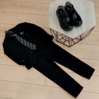エイチアンドエム(H&M)の男の子スーツ　フルセット　フォーマル靴19㎝卒園入学冠婚葬祭110㎝120㎝(ドレス/フォーマル)