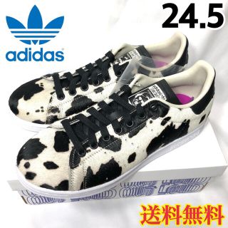 アディダス(adidas)の【新品】アディダス スタンスミス スニーカー カウスキンプリント 24.5(スニーカー)