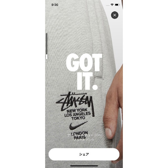 STUSSY(ステューシー)のナイキ ステューシー パンツ メンズのトップス(スウェット)の商品写真