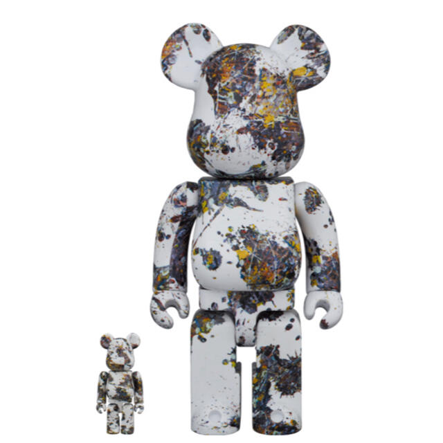 MEDICOM TOY(メディコムトイ)のBE@RBRICK Jackson Pollock 100％ & 400％ エンタメ/ホビーのフィギュア(その他)の商品写真