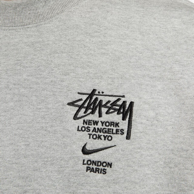 即日発送　NIKE × STUSSY フリースクルースウェットシャツ