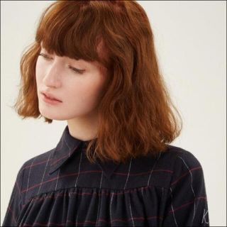 ロンハーマン(Ron Herman)の【新品】MAISON KITSUNE チェック柄トップス(シャツ/ブラウス(長袖/七分))