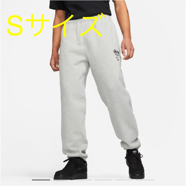 S NIKE STUSSY FLEECE PANT GREY 新品未開封 品質検査済 10710円