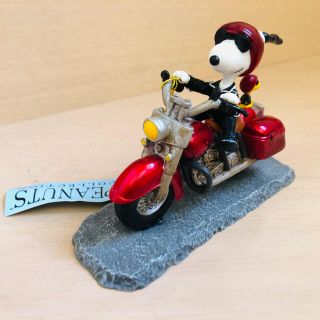 スヌーピー  ビンテージ　USウエストランド社製　モーターサイクルフィギュア