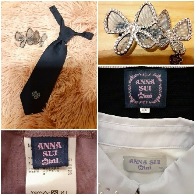 ANNA SUI mini(アナスイミニ)の【美品】ANNA SUImini♡フォーマル5点セット キッズ/ベビー/マタニティのキッズ服女の子用(90cm~)(ドレス/フォーマル)の商品写真