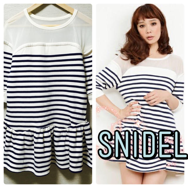 SNIDEL(スナイデル)のsnidel/シースルーワンピース レディースのワンピース(ミニワンピース)の商品写真