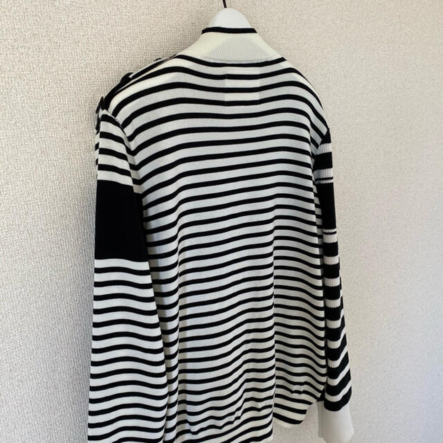 日本最大級の通販サイト Stripe Knit Pullover OFF WHITE×BLACK