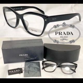 プラダ(PRADA)のプラダ PRADA メガネ フレーム PR27SVF 1AB101 ブラック(サングラス/メガネ)