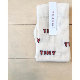 コドモビームス(こどもビームス)の新品✦1点のみ tiny cottons TINYロゴ ソックス(4Y)(靴下/タイツ)