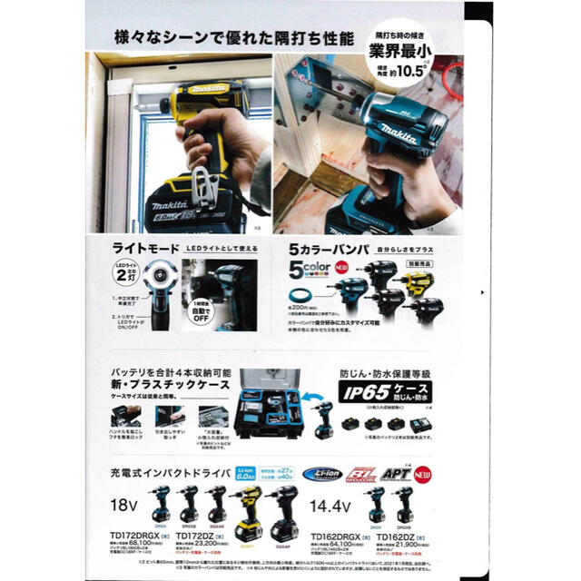 新発売最新型！マキタmakita 充電式インパクトドライバ TD172DZAR