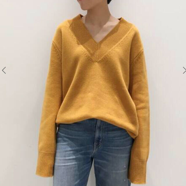 L'Appartement DEUXIEME CLASSE(アパルトモンドゥーズィエムクラス)のL'Appartement ◆ WOOL Cashmere V/N Knit  レディースのトップス(ニット/セーター)の商品写真