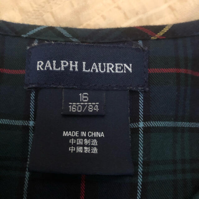 Ralph Lauren(ラルフローレン)のラルフローレン  バルーン ワンピース キッズ 160 キッズ/ベビー/マタニティのキッズ服女の子用(90cm~)(ワンピース)の商品写真