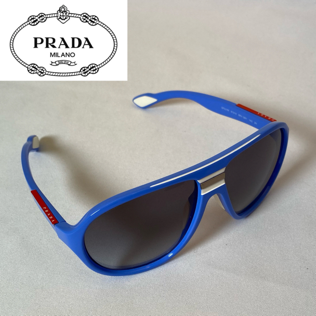 プラダ PRADA サングラス ブルー 青スポーツサングラス
