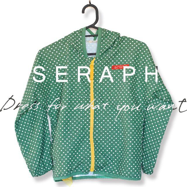 Seraph(セラフ)のSeraph セラフ ドットナイロンパーカー 140 キッズ/ベビー/マタニティのキッズ服女の子用(90cm~)(ジャケット/上着)の商品写真