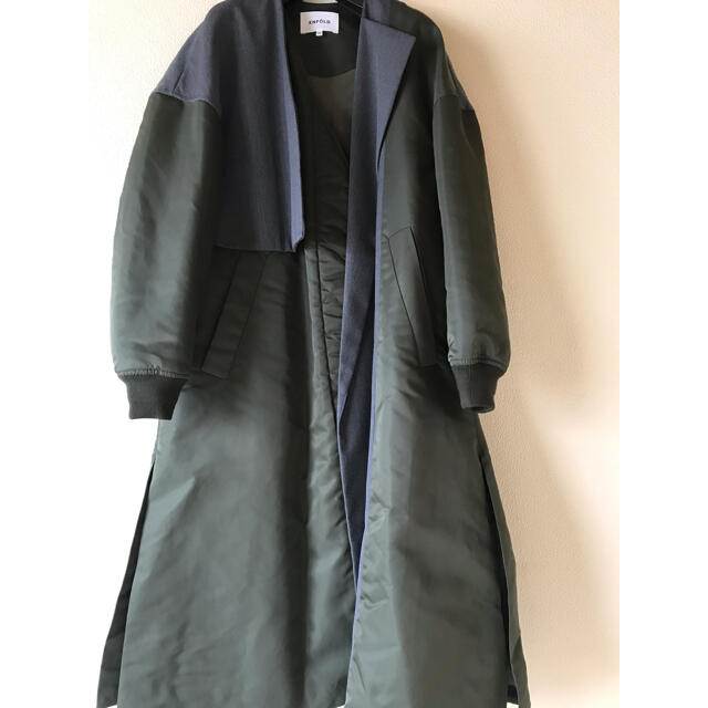 ENFOLD(エンフォルド)の2020AW ENFOLD ナイロンツイル Mix Fabric コート  レディースのジャケット/アウター(ロングコート)の商品写真