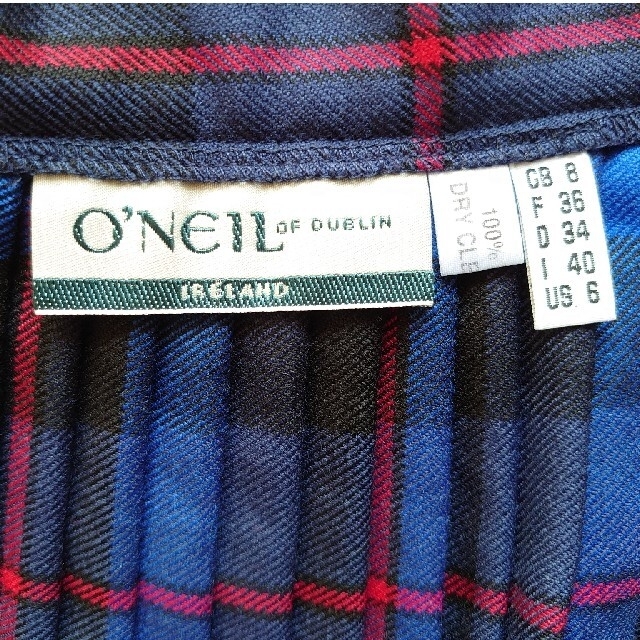 O'NEILL(オニール)のいちごさん専用　O'NEILL　キルトチェックスカート レディースのスカート(ひざ丈スカート)の商品写真