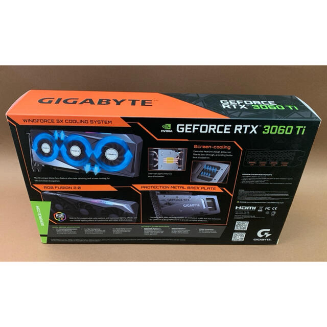 新品GIGABYTE RTX 3060 Ti GAMING OC 8G スマホ/家電/カメラのPC/タブレット(PCパーツ)の商品写真