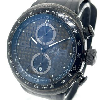 オリス(ORIS)のオリス ORIS TT3 CHRONOGRAPH BLACK 7611 クロノグラフ 自動巻き 腕時計 チタン ブラック ブラック(腕時計(アナログ))