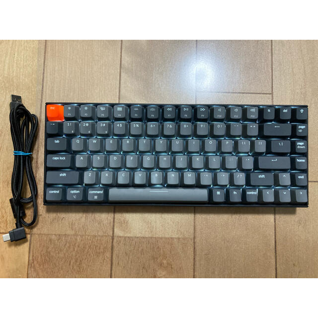 Keychron K2 Ver.2 ホワイトバックライト 赤軸 - PC周辺機器