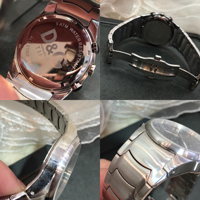 D&G ドルチェ&ガッバーナ クロノグラフ デイト クォーツ 腕時計 メンズ
